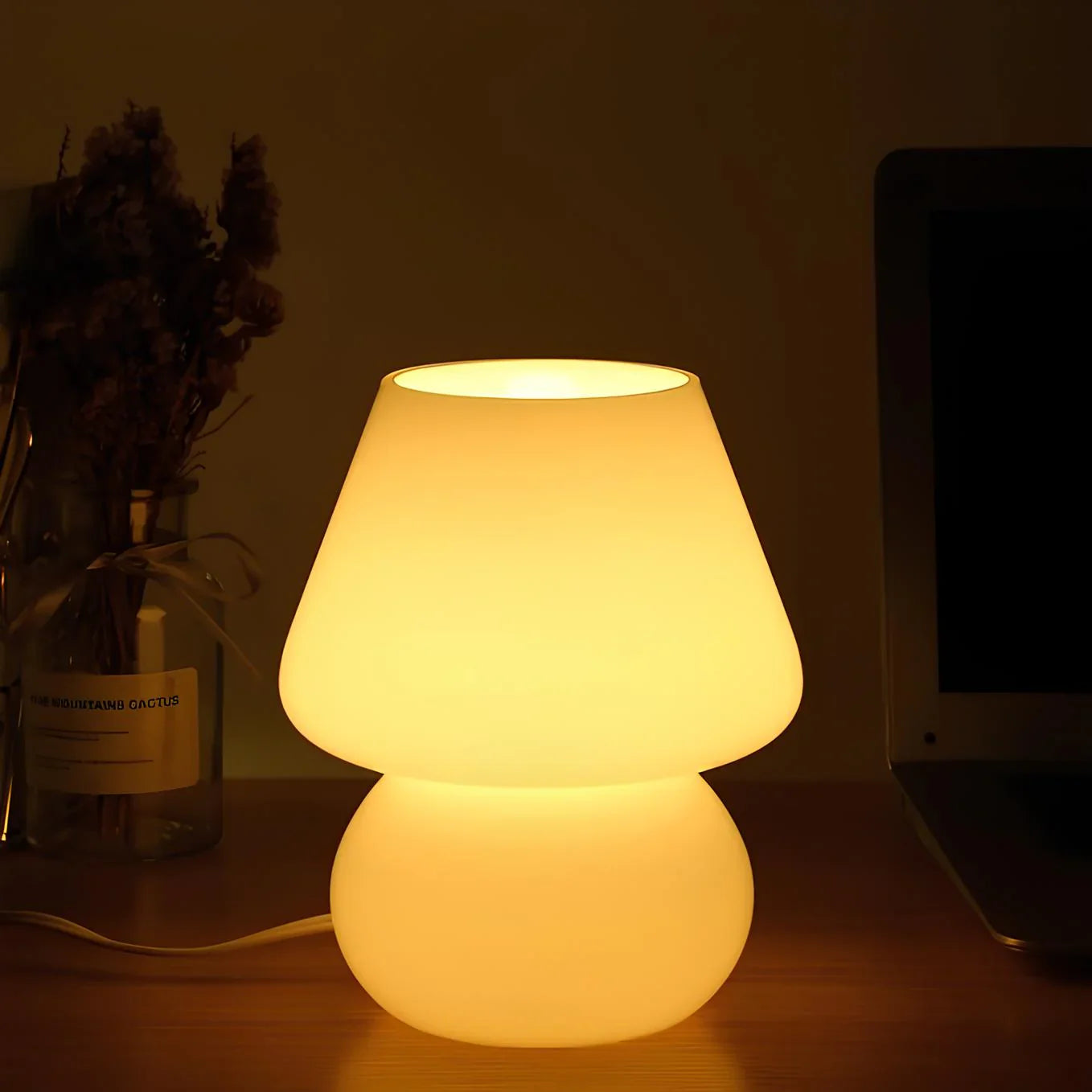 Hand-Blown Glass Lamp