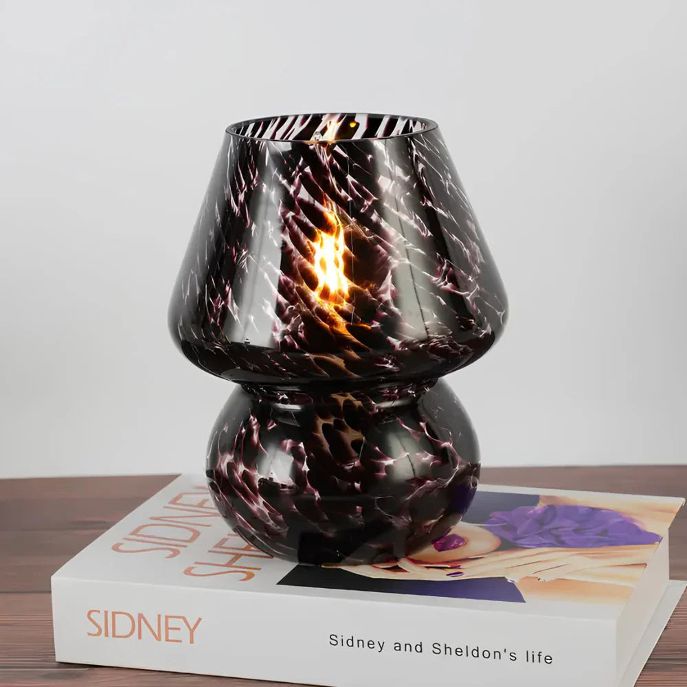 Hand-Blown Glass Lamp