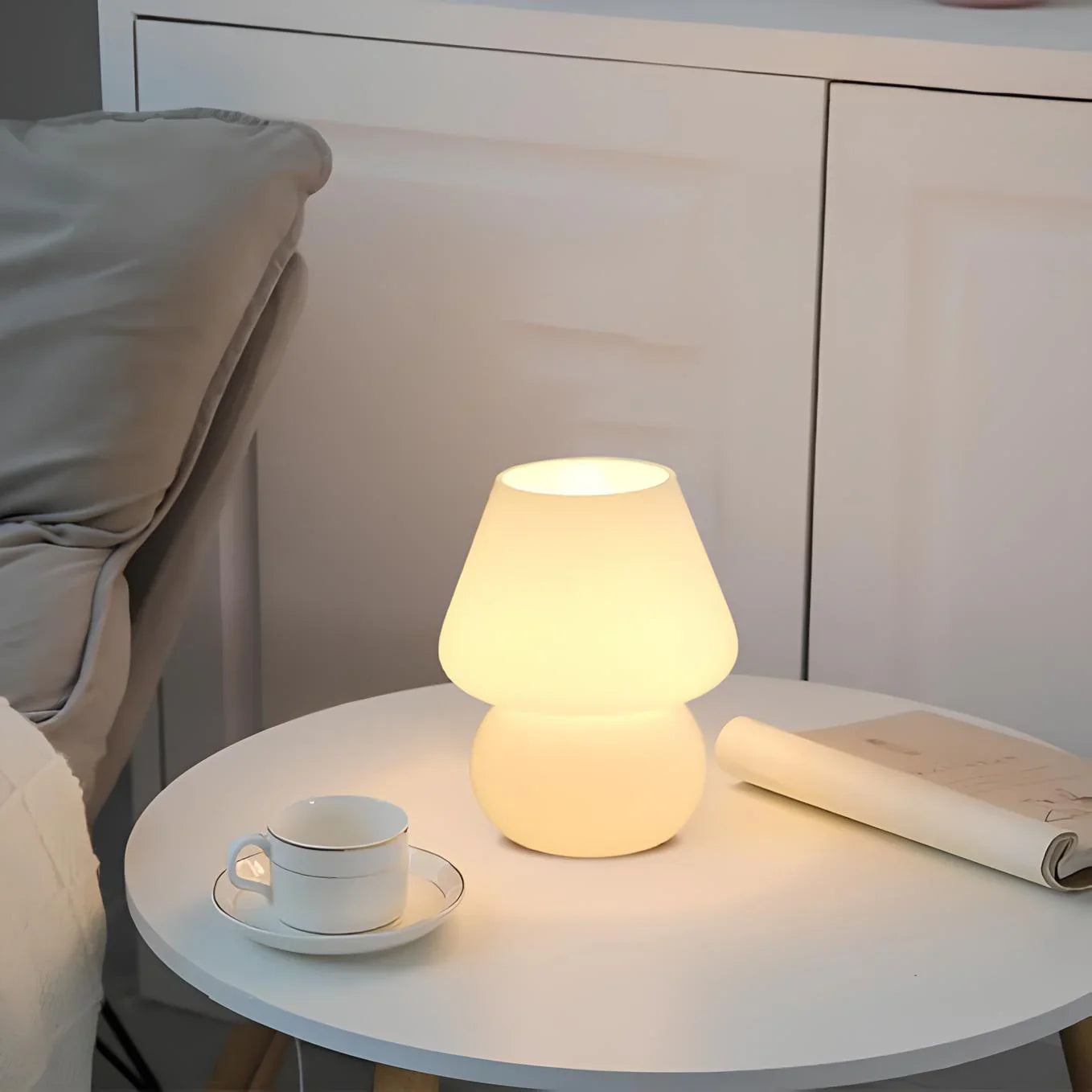 Hand-Blown Glass Lamp