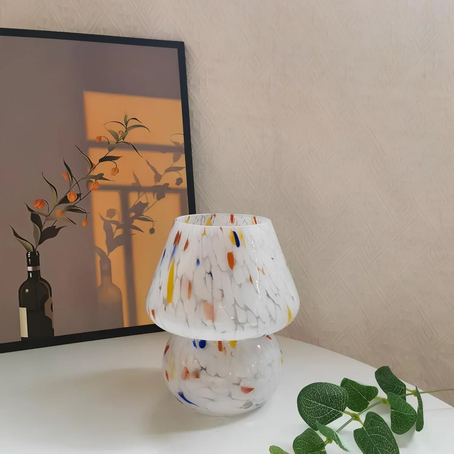 Hand-Blown Glass Lamp