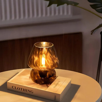 Hand-Blown Glass Lamp