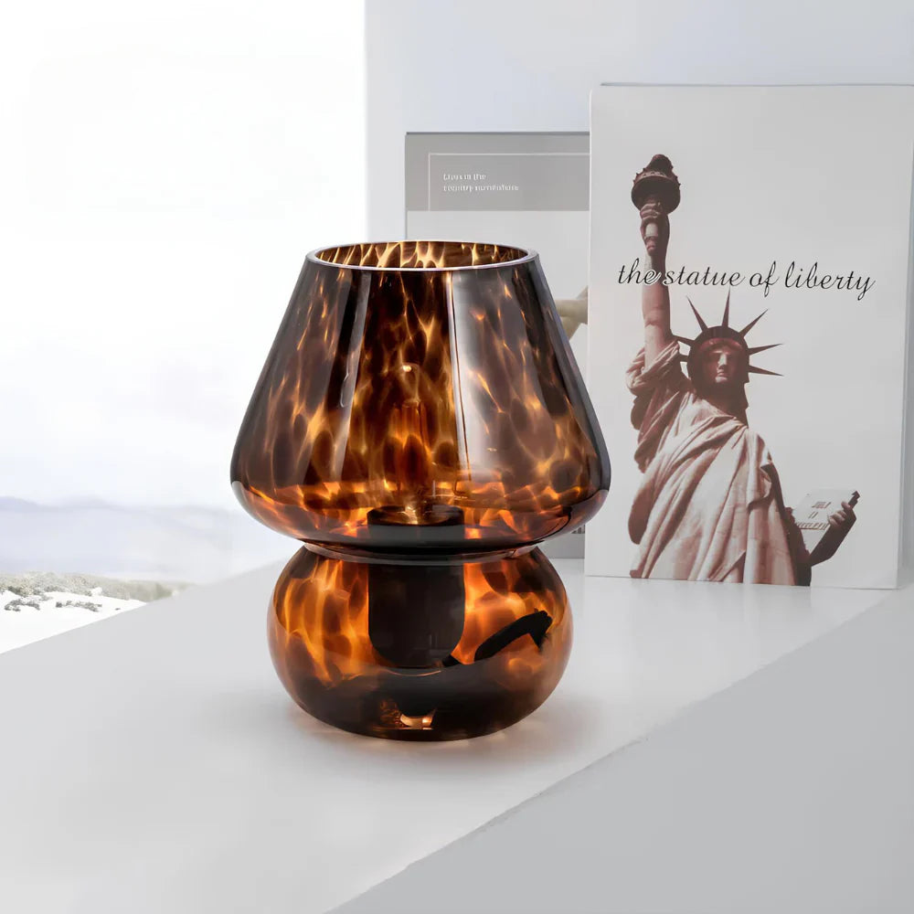 Hand-Blown Glass Lamp