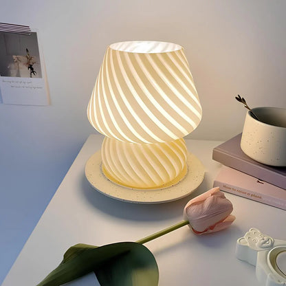 Hand-Blown Glass Lamp