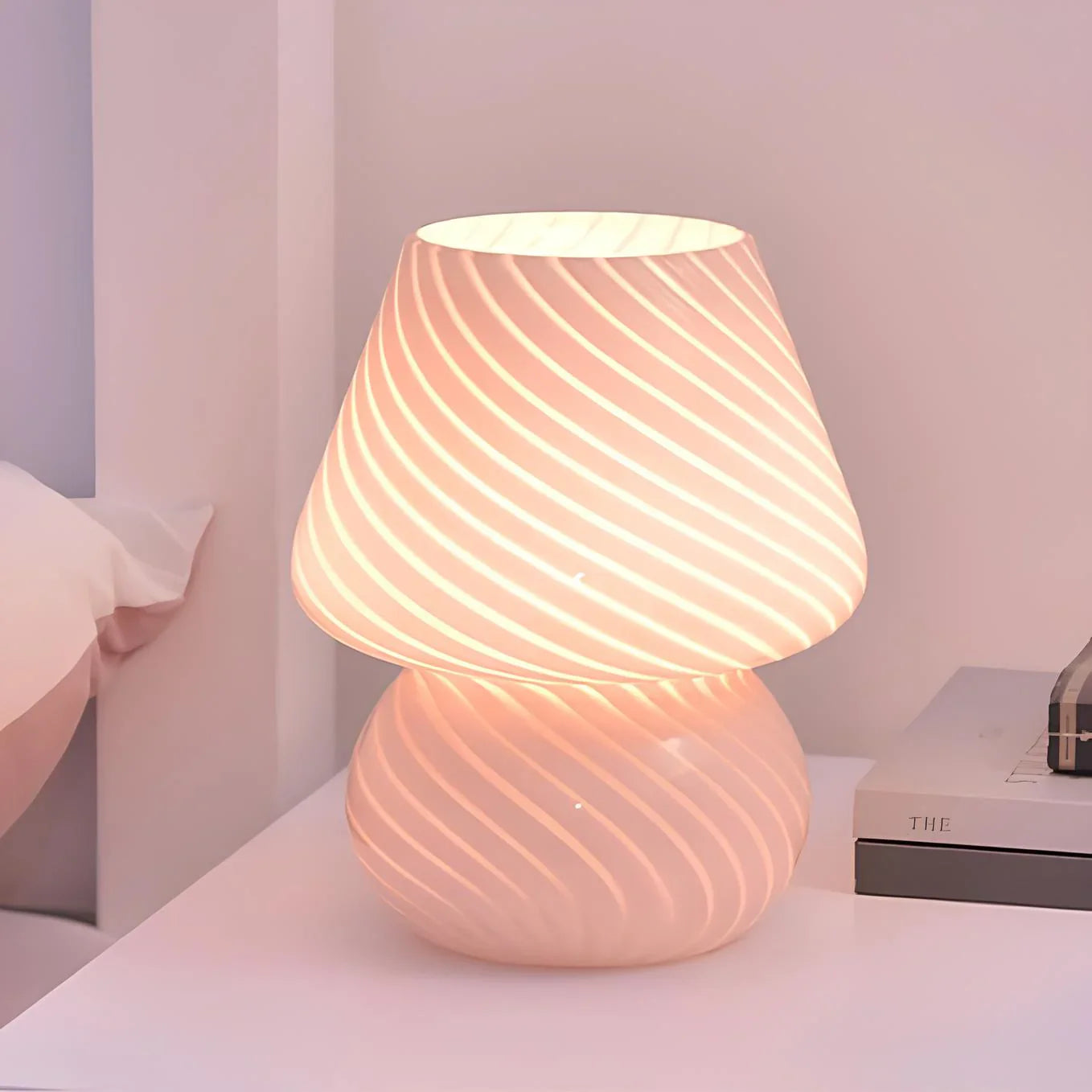 Hand-Blown Glass Lamp