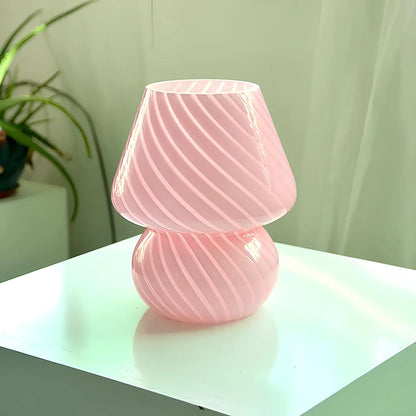 Hand-Blown Glass Lamp